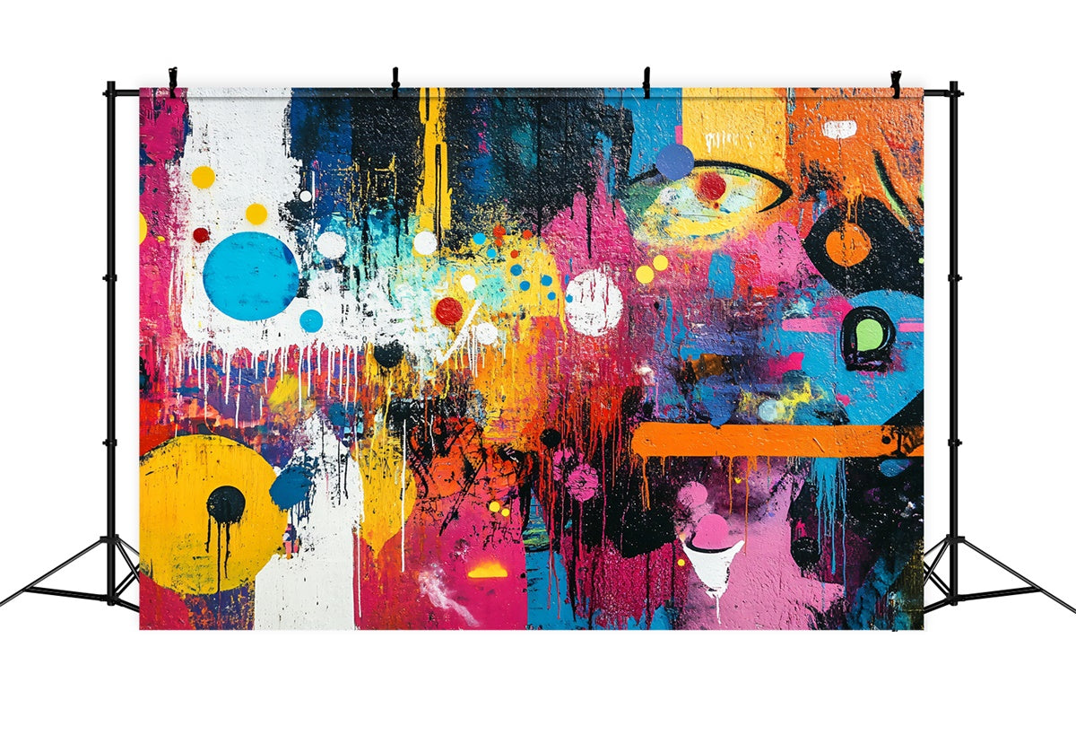 Sfondo Graffiti Vibrante Sfondo Muro Di Vernice Astratta BRP12-157