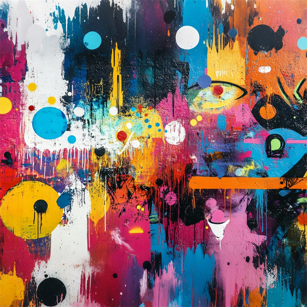 Sfondo Graffiti Vibrante Sfondo Muro Di Vernice Astratta BRP12-157