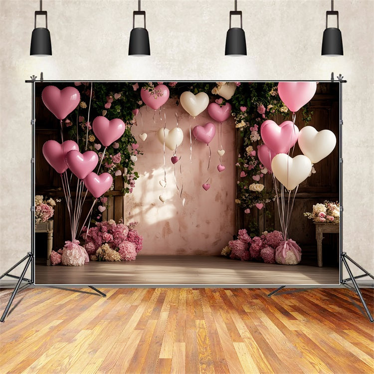 Sfondo Per San Valentino Cuore Palloncino Rose Celebrazione Sfondo BRP12-175