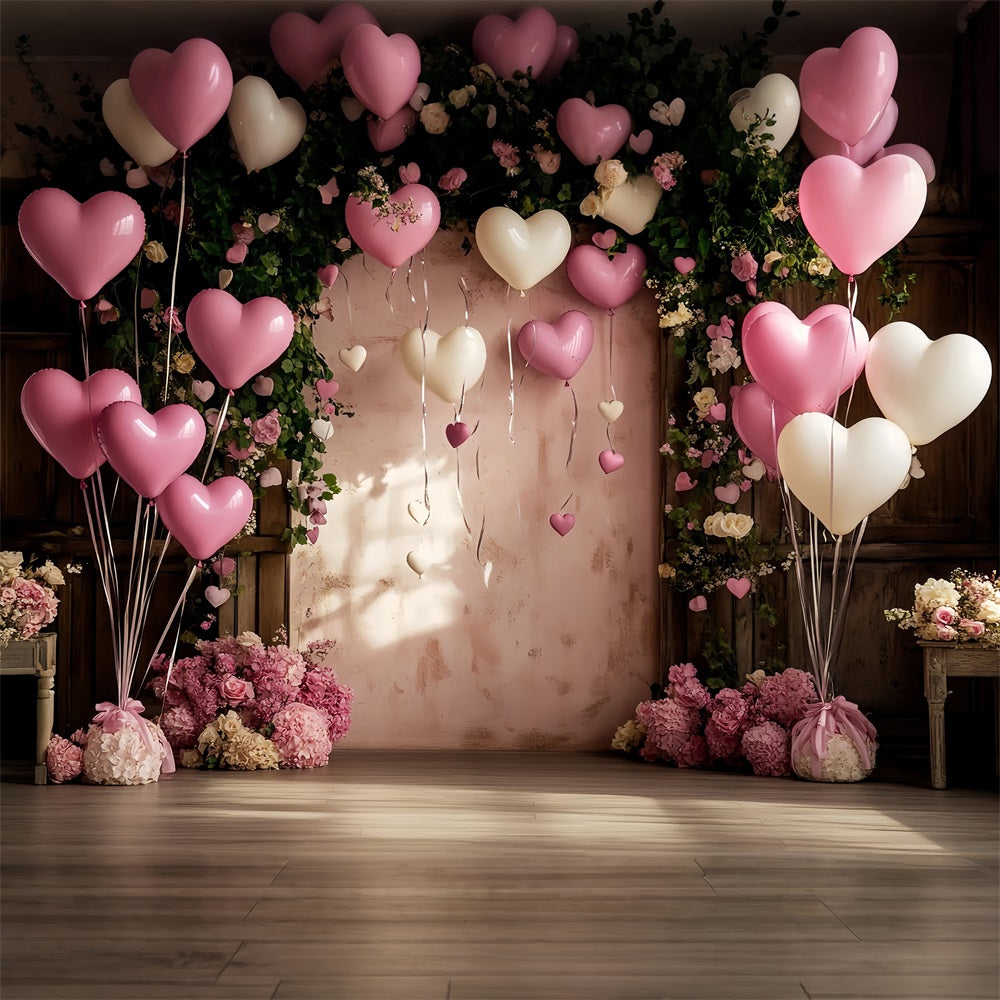 Sfondo Per San Valentino Cuore Palloncino Rose Celebrazione Sfondo BRP12-175