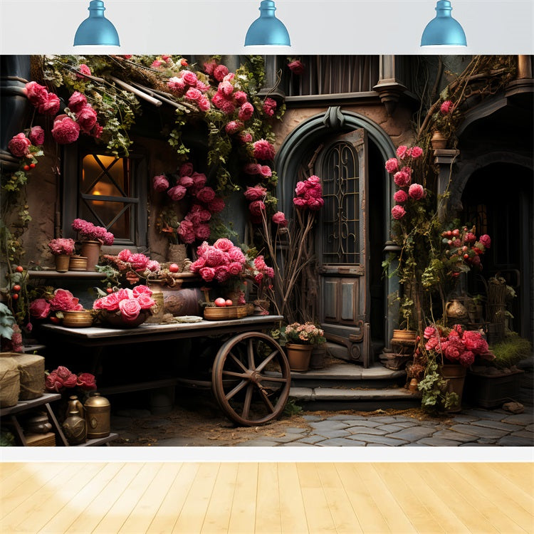 Fondali Di San Valentino Porta Rose Rosa Fotografia Sfondo BRP12-188