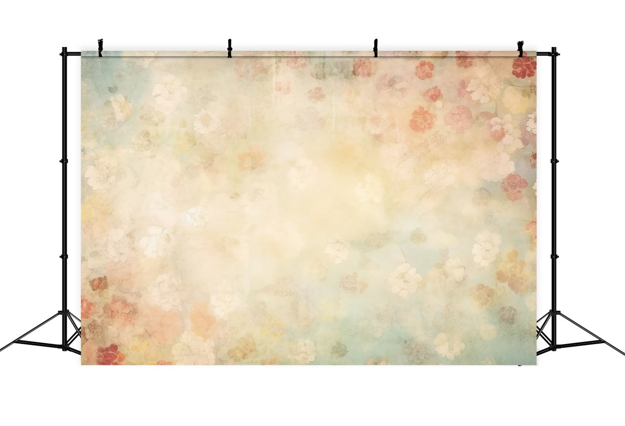 Fondali Digitali Di Maternita Sfondo Estetico Da Parete Con Fiori Pastello BRP12-20