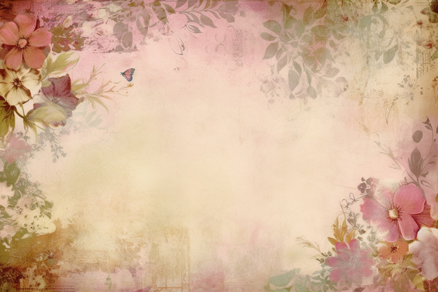 Sfondo Per Servizio Fotografico Di Maternita Sfondo Da Parete Con Decorazioni Floreali Vintage BRP12-23