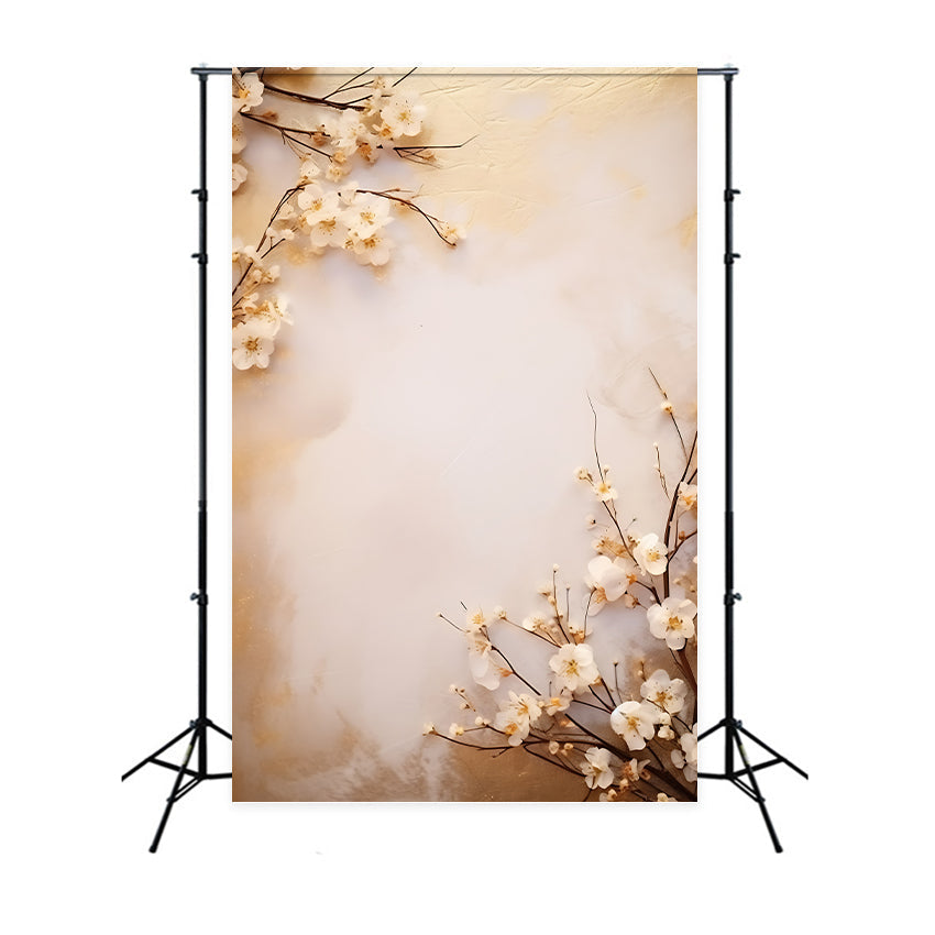 Fondali Per Foto Di Maternita Decorazioni Floreali Sfondo Da Parete Beige BRP12-27