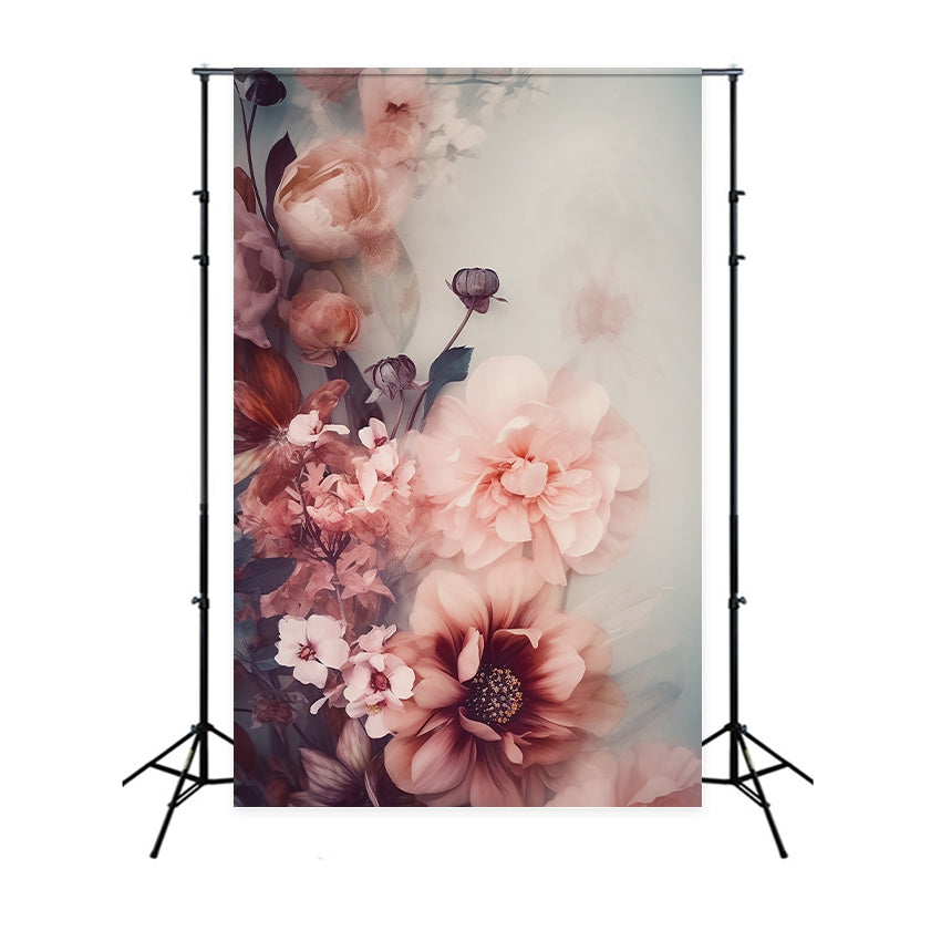 Fondali Di Maternita Sfondo Da Parete Con Fiori D'Arte BRP12-31