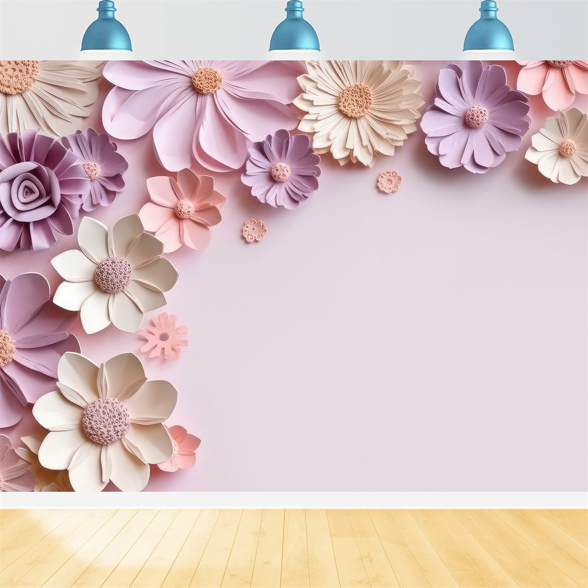 Sfondo Per Riprese Di Maternita Sfondo Per Muro Di Fiori Di Carta Rosa BRP12-35