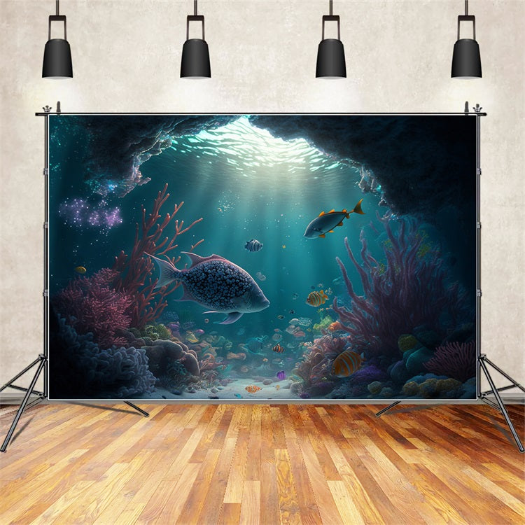 Sfondo Fotografico Sirena Sfondo Del Mondo Sottomarino Incantato BRP12-48