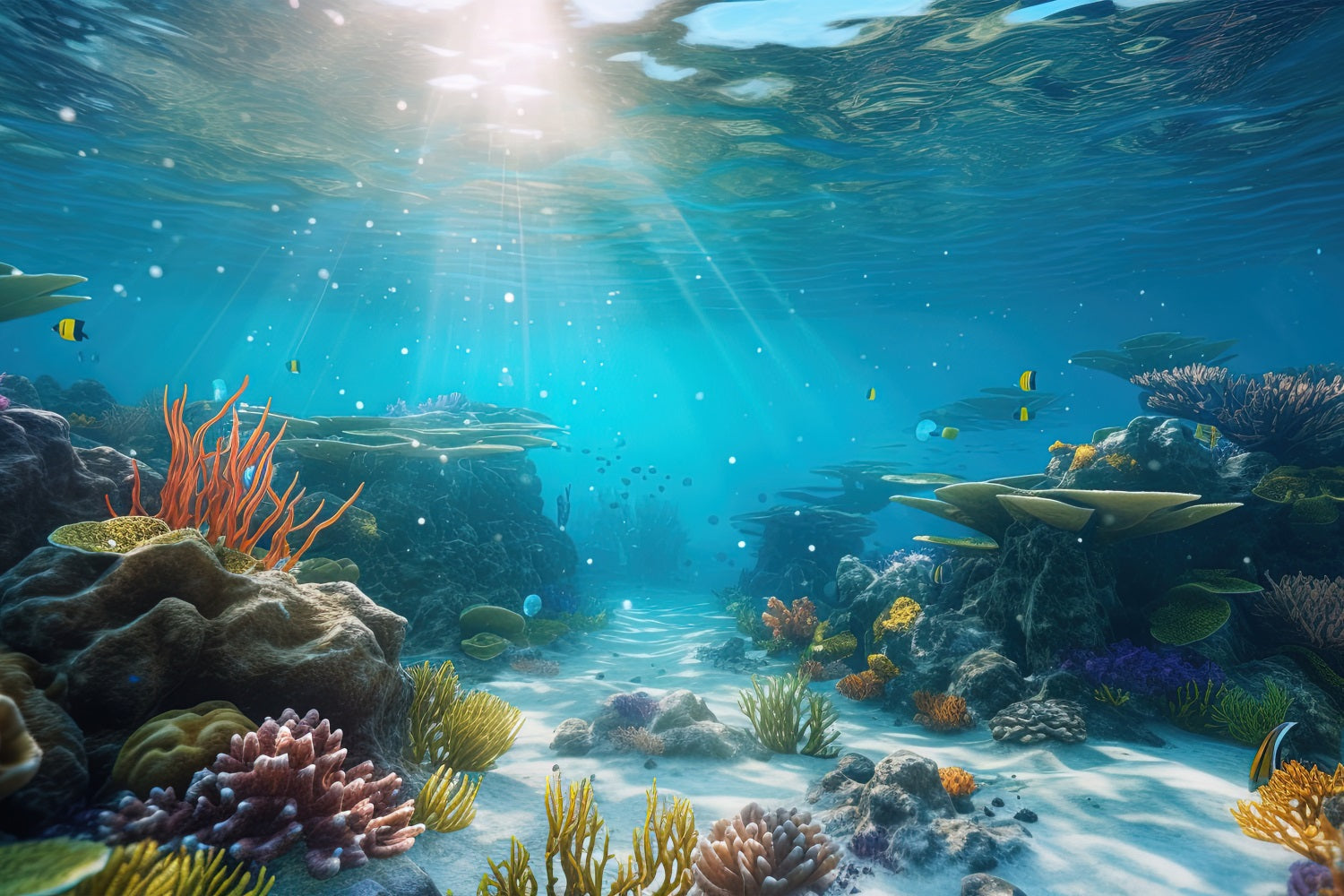 Sfondo Sirena Sfondo Paradiso Corallo Radiante BRP12-51