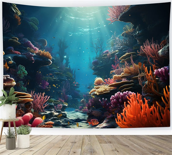 Fondali A Sirena Bellissimo Sfondo Subacqueo Per Il Paesaggio Della Barriera Corallina BRP12-59