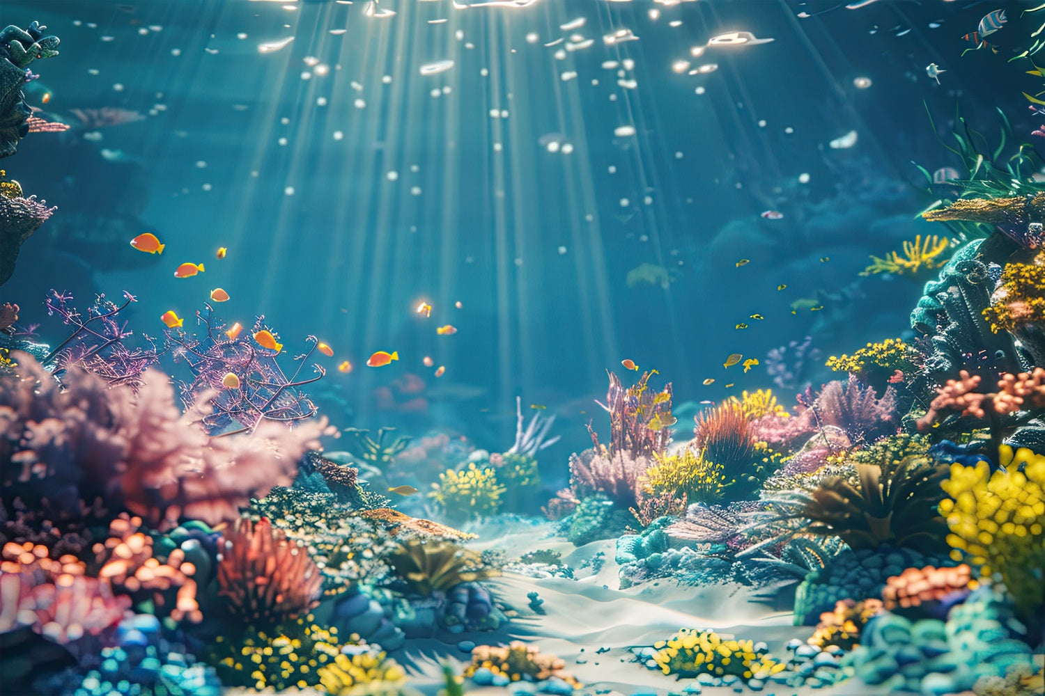 Fondali A Forma Di Sirena Percorso Oceanico Barriera Corallina Fondale BRP12-62