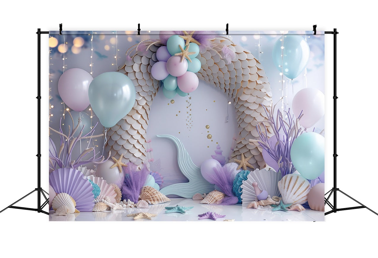 Sfondo Sirena Sfondo Arco Palloncino Viola Chiaro Sfondo BRP12-97