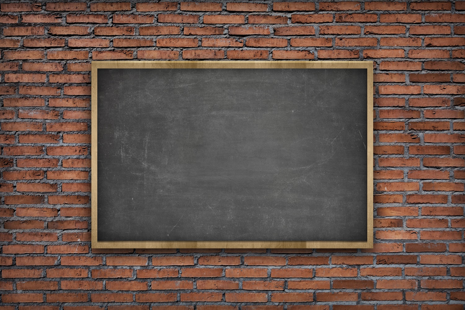 Sfondo Del Muro Di Mattoni Della Lavagna Ritorno A Scuola BRP7-15