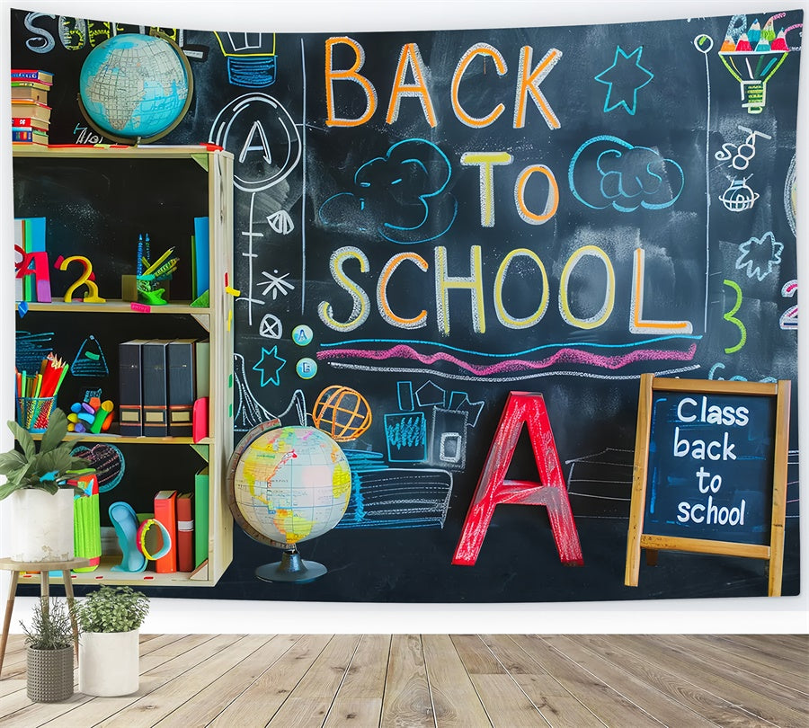 Ritorno A Scuola Tempo Per Studiare Sfondo BRP7-174