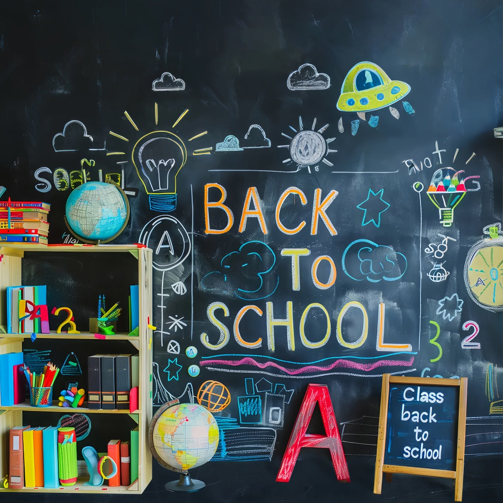 Ritorno A Scuola Tempo Per Studiare Sfondo BRP7-174