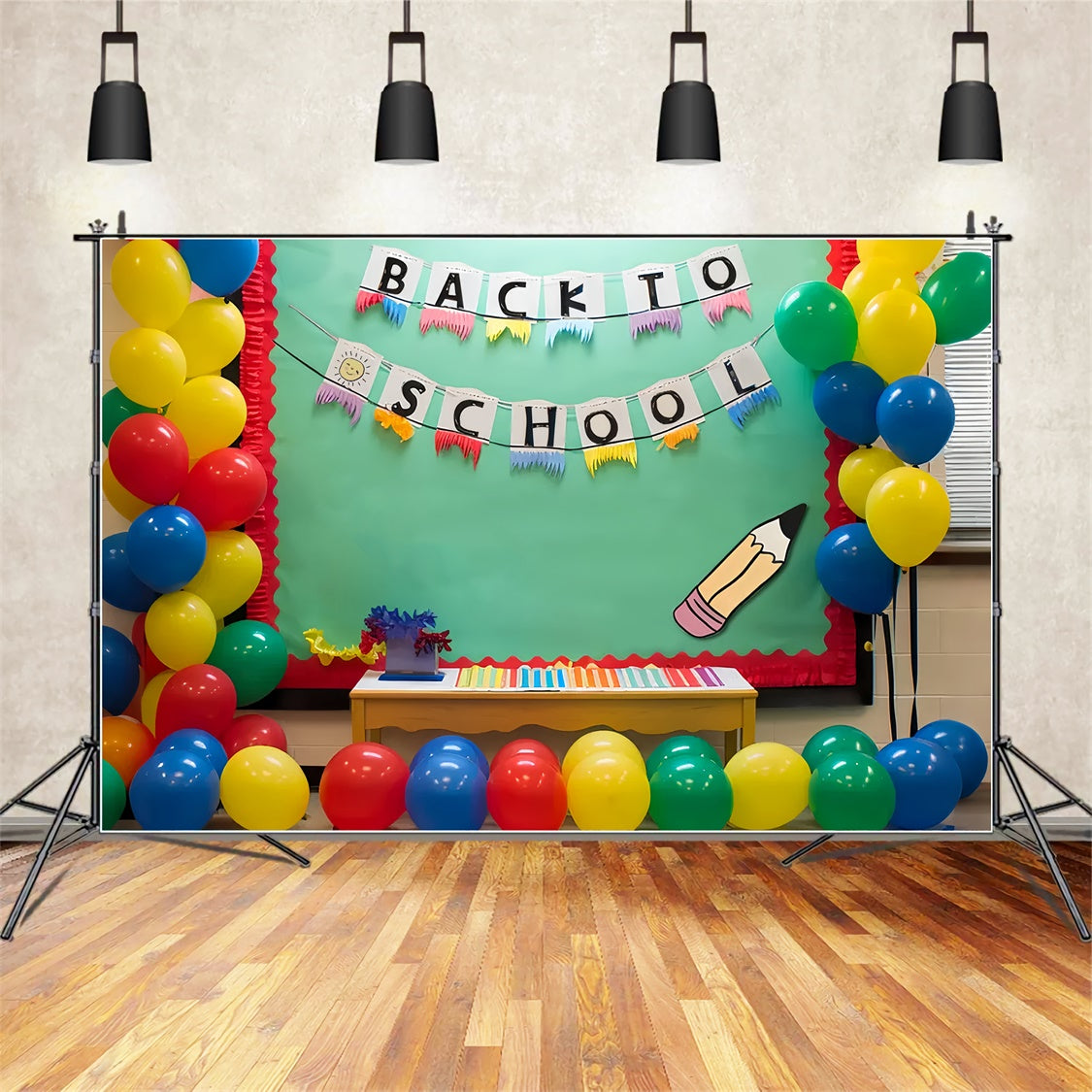 Ritorno A Scuola Sfondo Colorato Per L'Aula BRP7-183