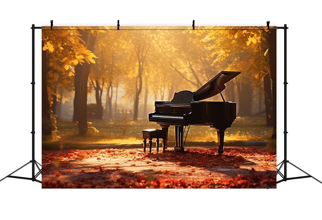Sfondo Del Parco Di Pianoforte Dell'Armonia Autunnale BRP7-195