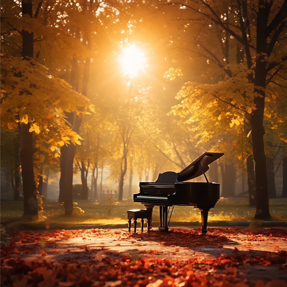 Sfondo Del Parco Di Pianoforte Dell'Armonia Autunnale BRP7-195