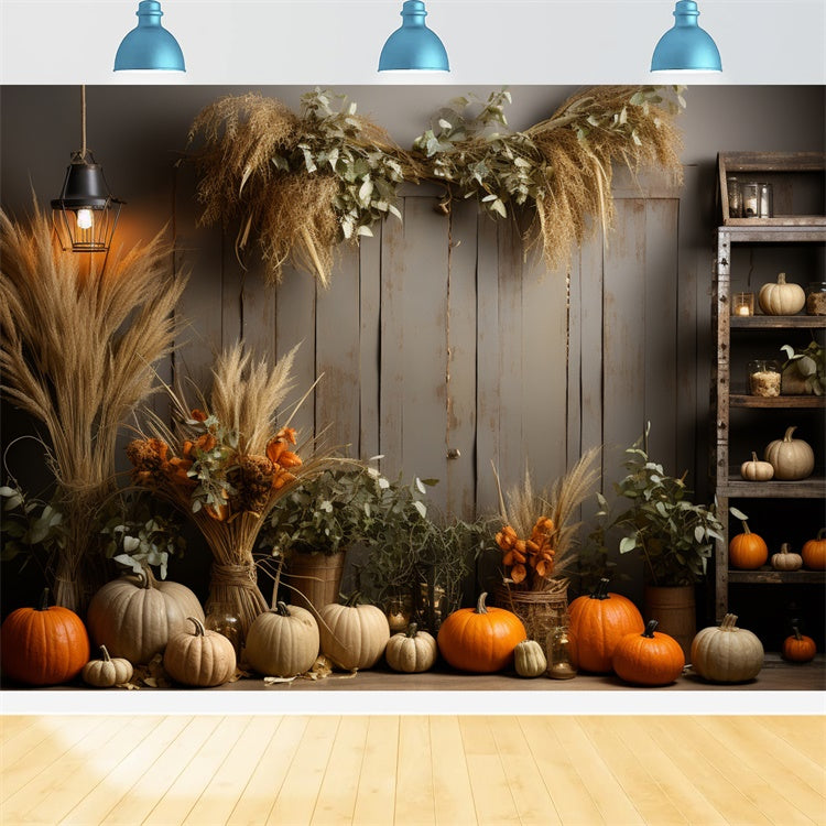 Sfondo Da Muro Di Zucca Autunnale Per Fotografia BRP7-67