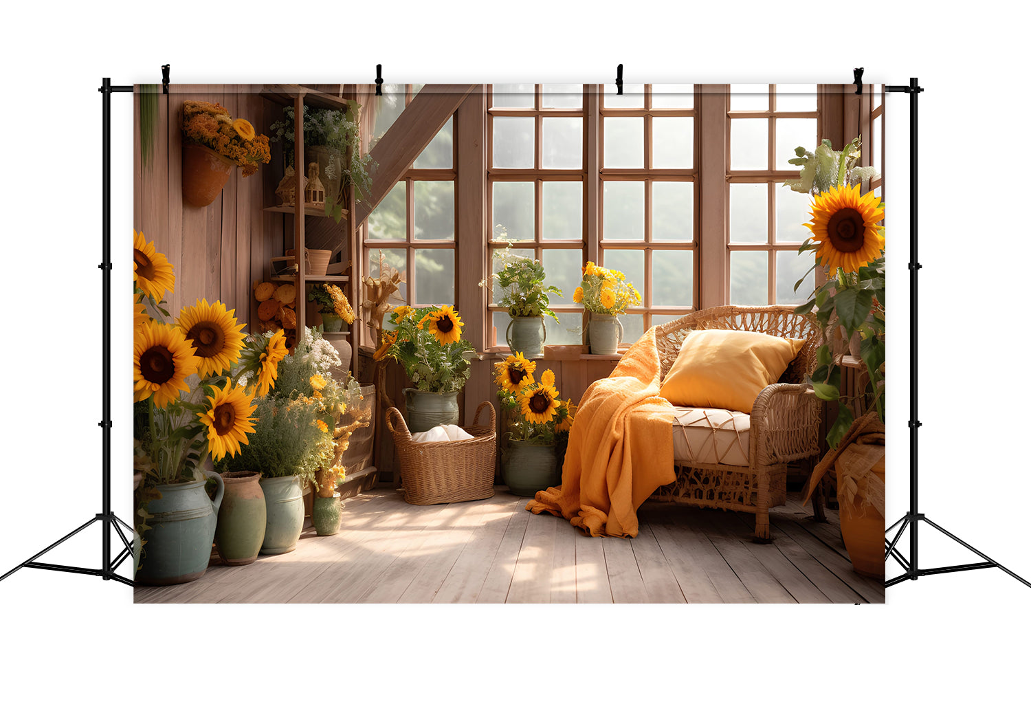 Sfondo Fotografico Per La Stanza Dei Girasoli Autunnali BRP7-76