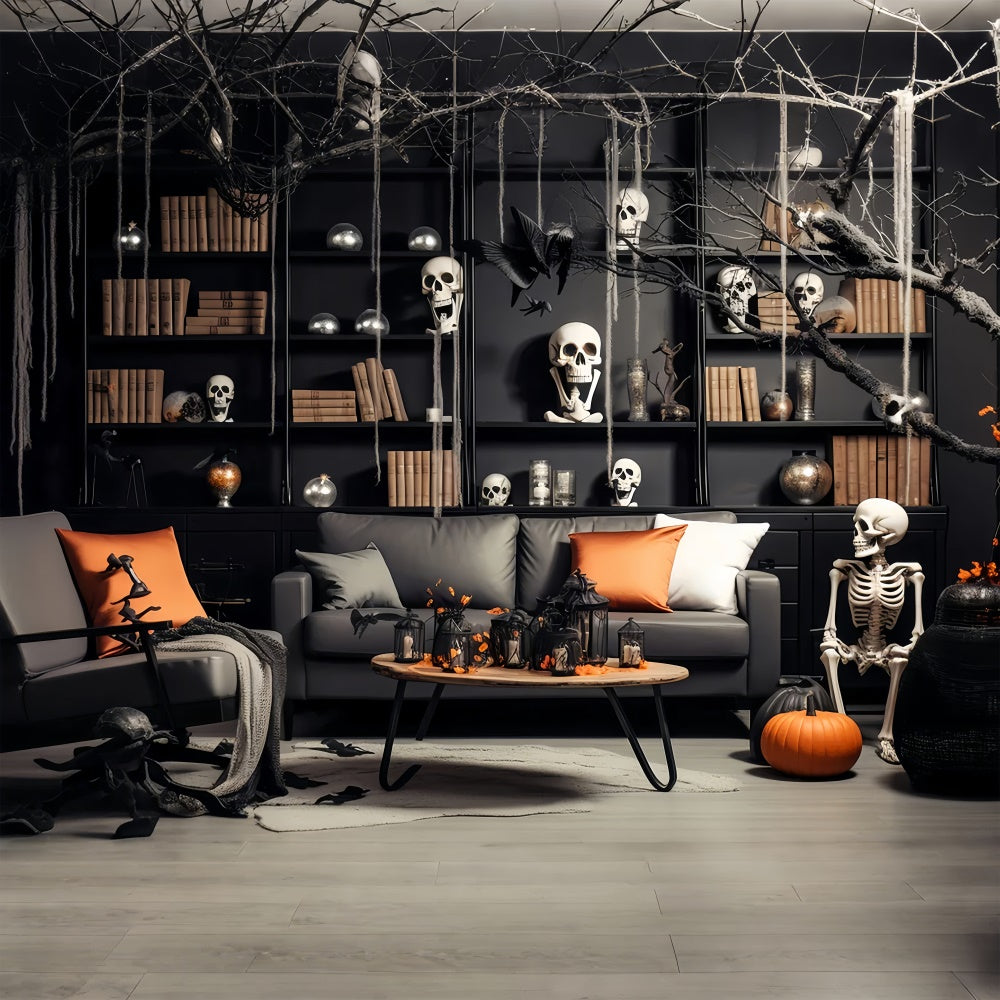 Scheletro Studio Room Sfondo Fotografico Di Halloween BRP8-186