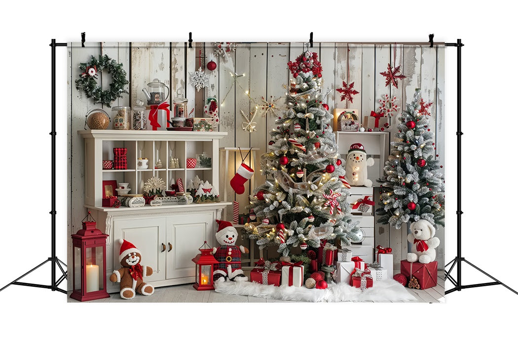 Sfondo Di Decorazioni Per La Casa Allegre Di Natale BRP8-23