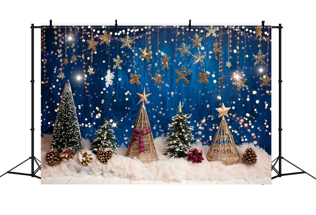 Sfondo Della Foresta Di Pini Incantati Di Natale BRP8-26