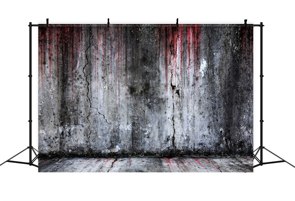 Sfondo Fotografico Di Halloween Con Muro Insanguinato E In Difficolta BRP8-270