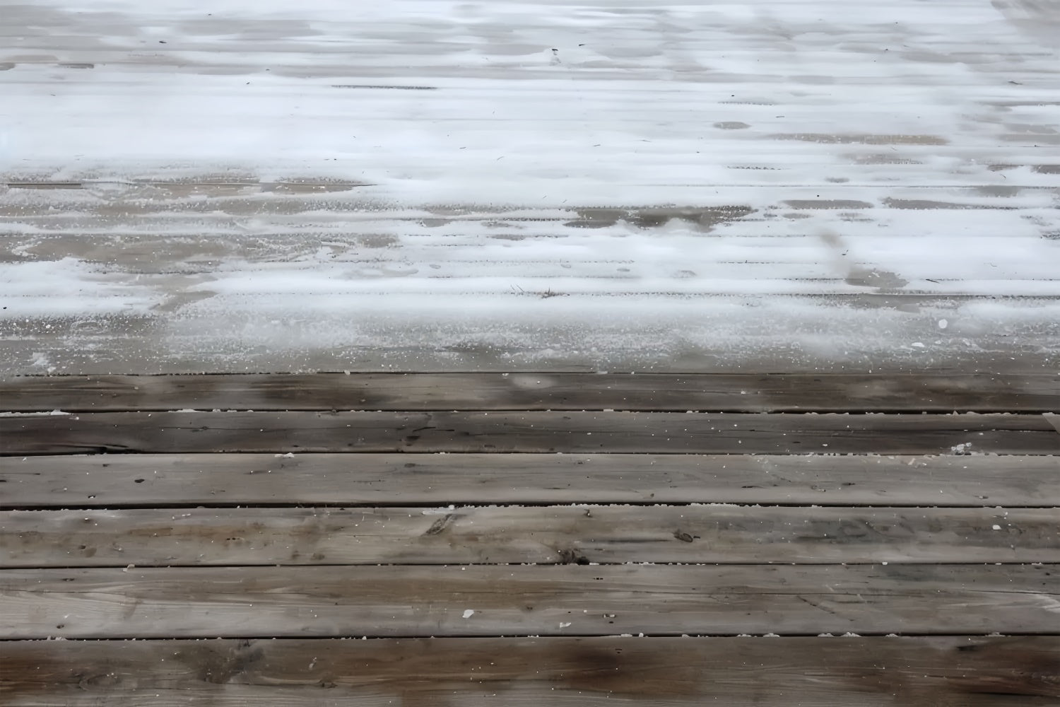 Sfondo Del Pavimento In Legno Baciato Dalla Neve BRP8-284