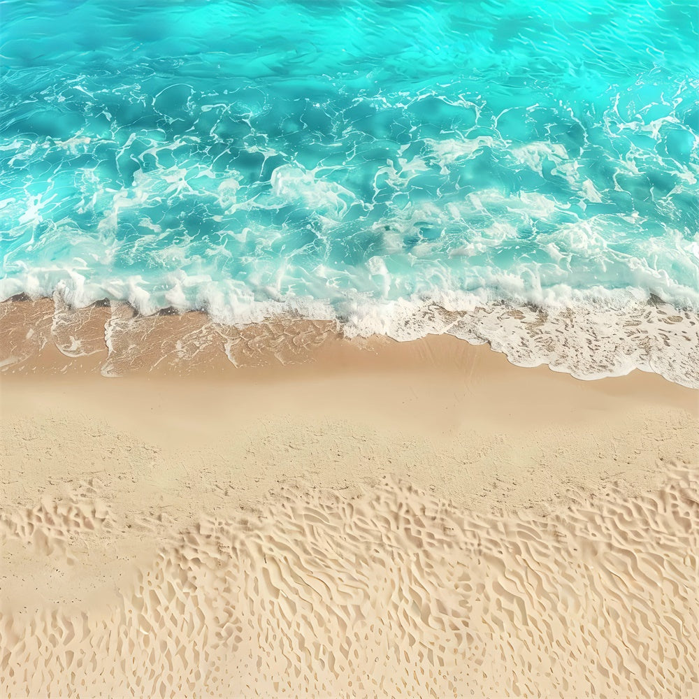 Schiuma Dell'Oceano Tropicale E Sfondo Del Pavimento Della Spiaggia BRP8-291