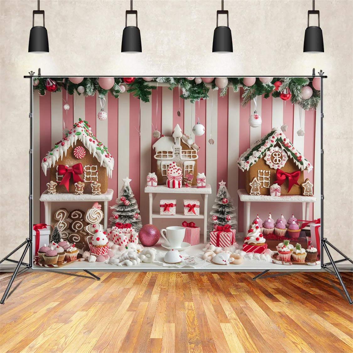 Sfondo Natalizio Pink Candy Wonderland BRP8-42