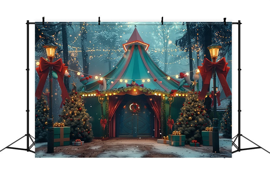 Sfondo Di Carnevale Della Foresta Incantata Di Natale BRP8-44