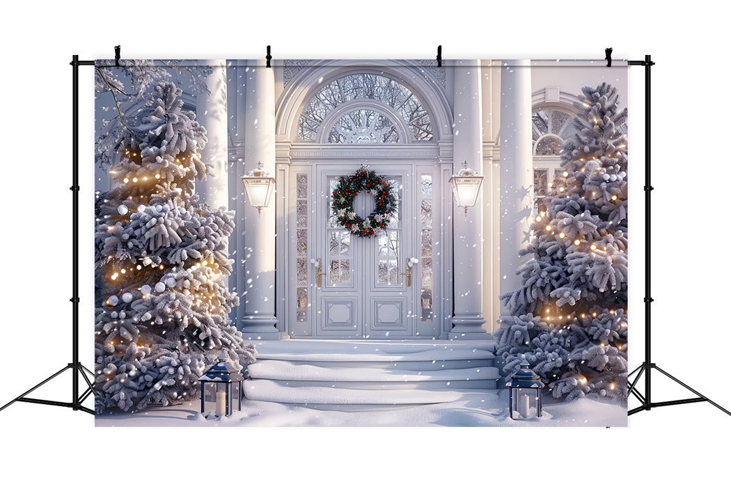 Sfondo D'Ingresso Innevato Di Natale BRP8-6