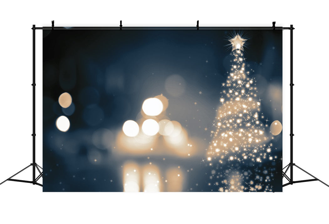Sfondo Dell'Albero Di Luce Magica Di Natale BRP8-82