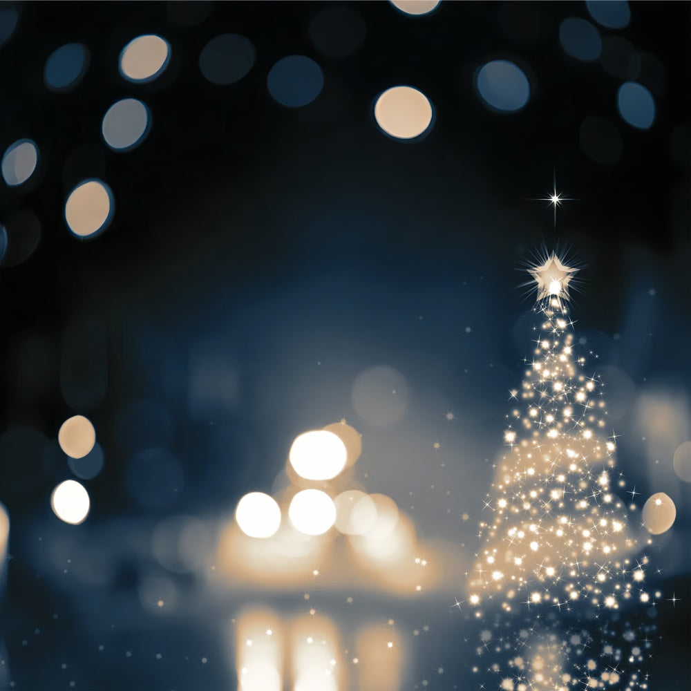 Sfondo Dell'Albero Di Luce Magica Di Natale BRP8-82