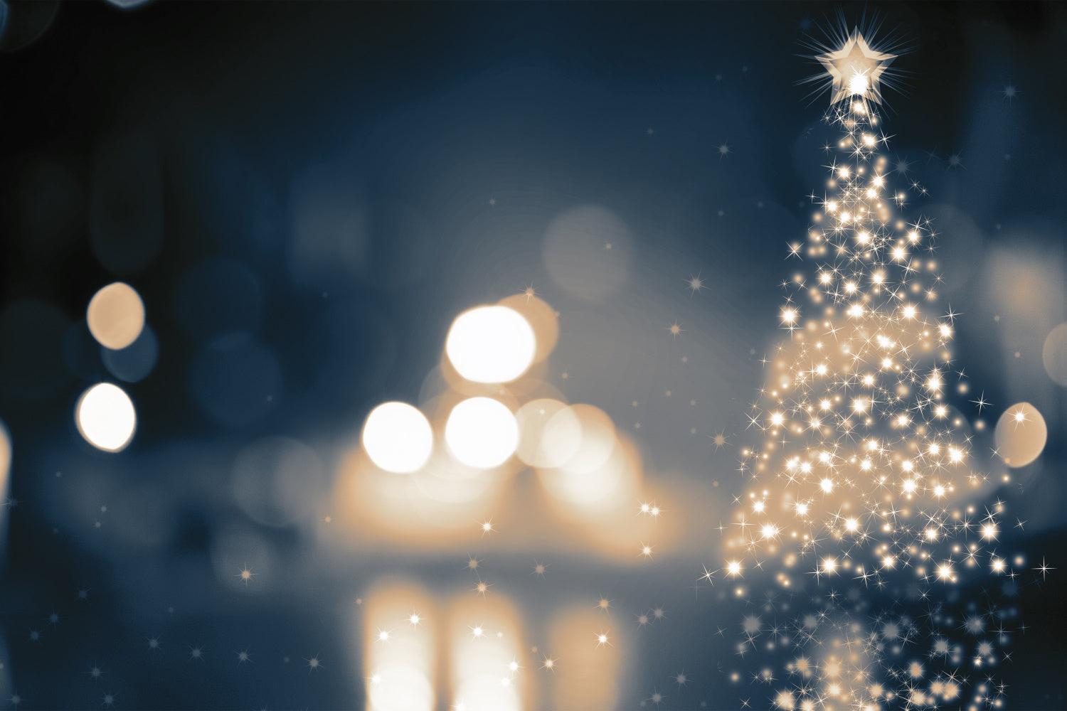 Sfondo Dell'Albero Di Luce Magica Di Natale BRP8-82