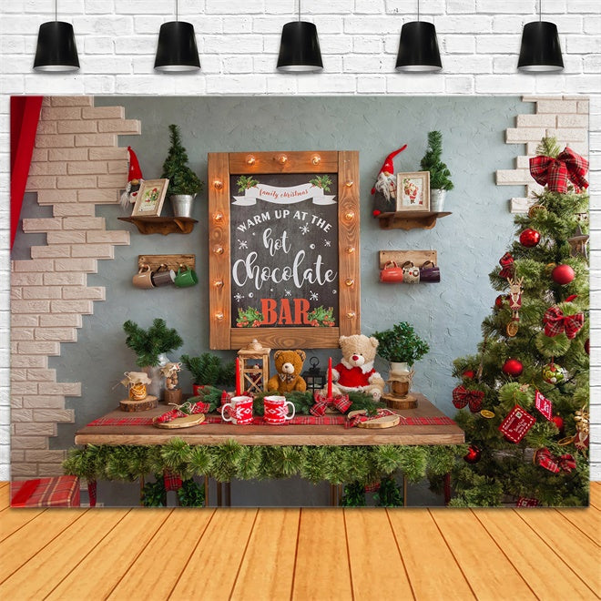 Sfondo Di Cioccolata Calda Homestyle Natalizio BRP8-93