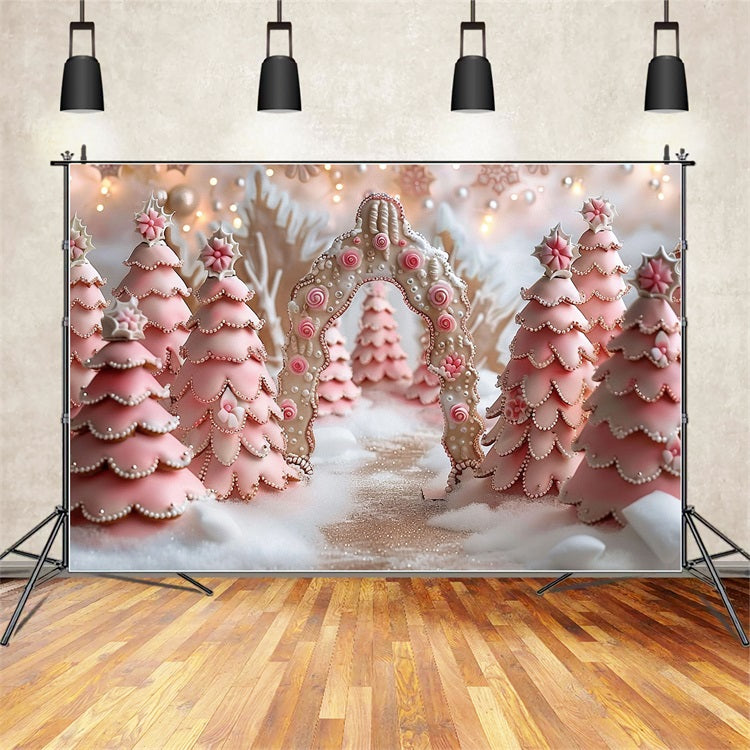Sfondo Rosa Fantasy Candy Cane Winter Wonderland BRP9-330