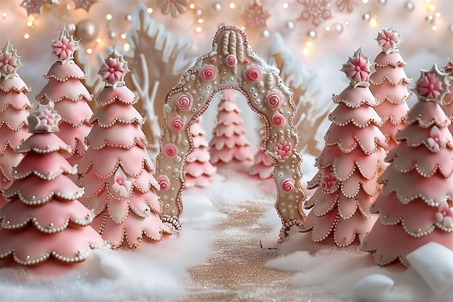 Sfondo Rosa Fantasy Candy Cane Winter Wonderland BRP9-330