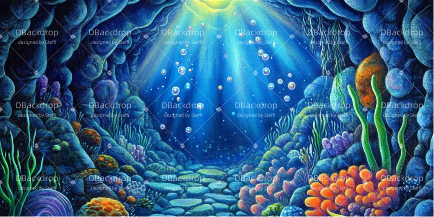 Fondale Teatrale Grotta Subacquea Fondali Da Palcoscenico Professionali CSH510-T102