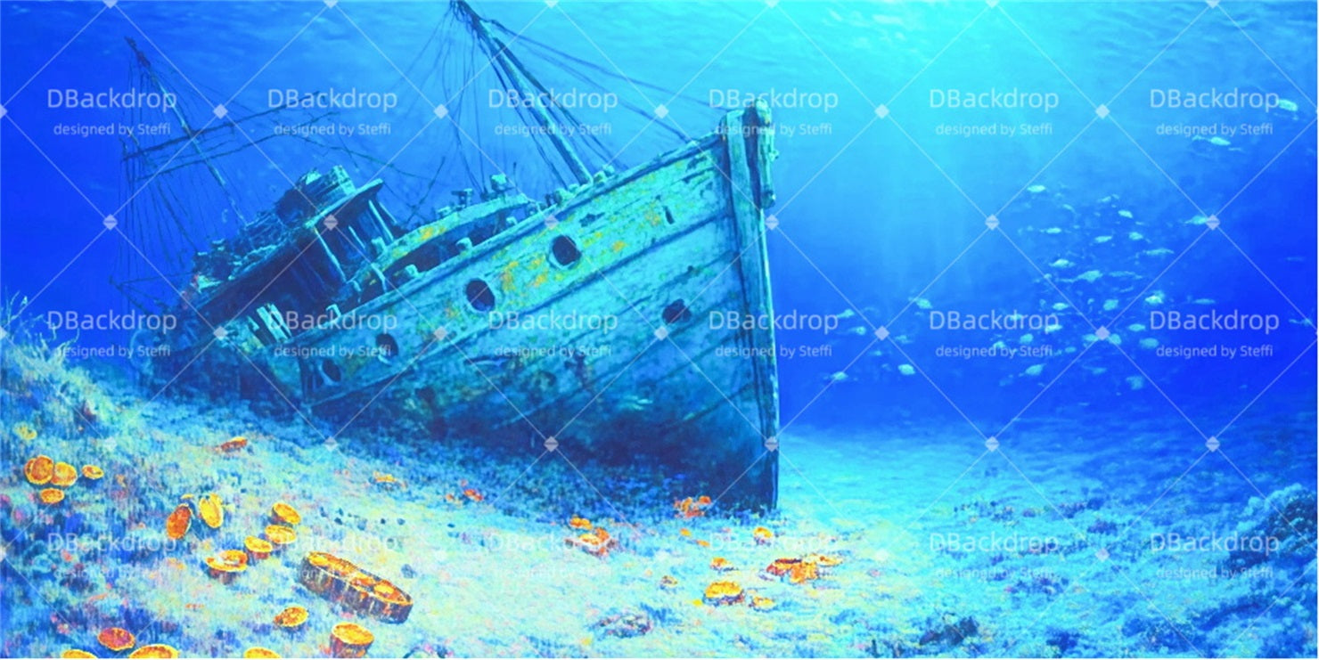Fondali Per Spettacoli Fondali Per Spettacoli Scolastici Di Navi Affondate CSH510-T103