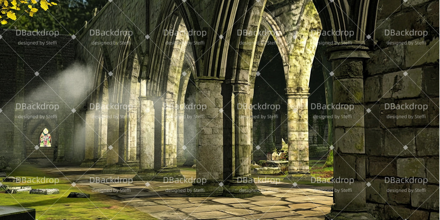 Fondali Per Palcoscenici Di Chiese Fondali Per Teatro Ad Angolo Del Monastero CSH510-T108