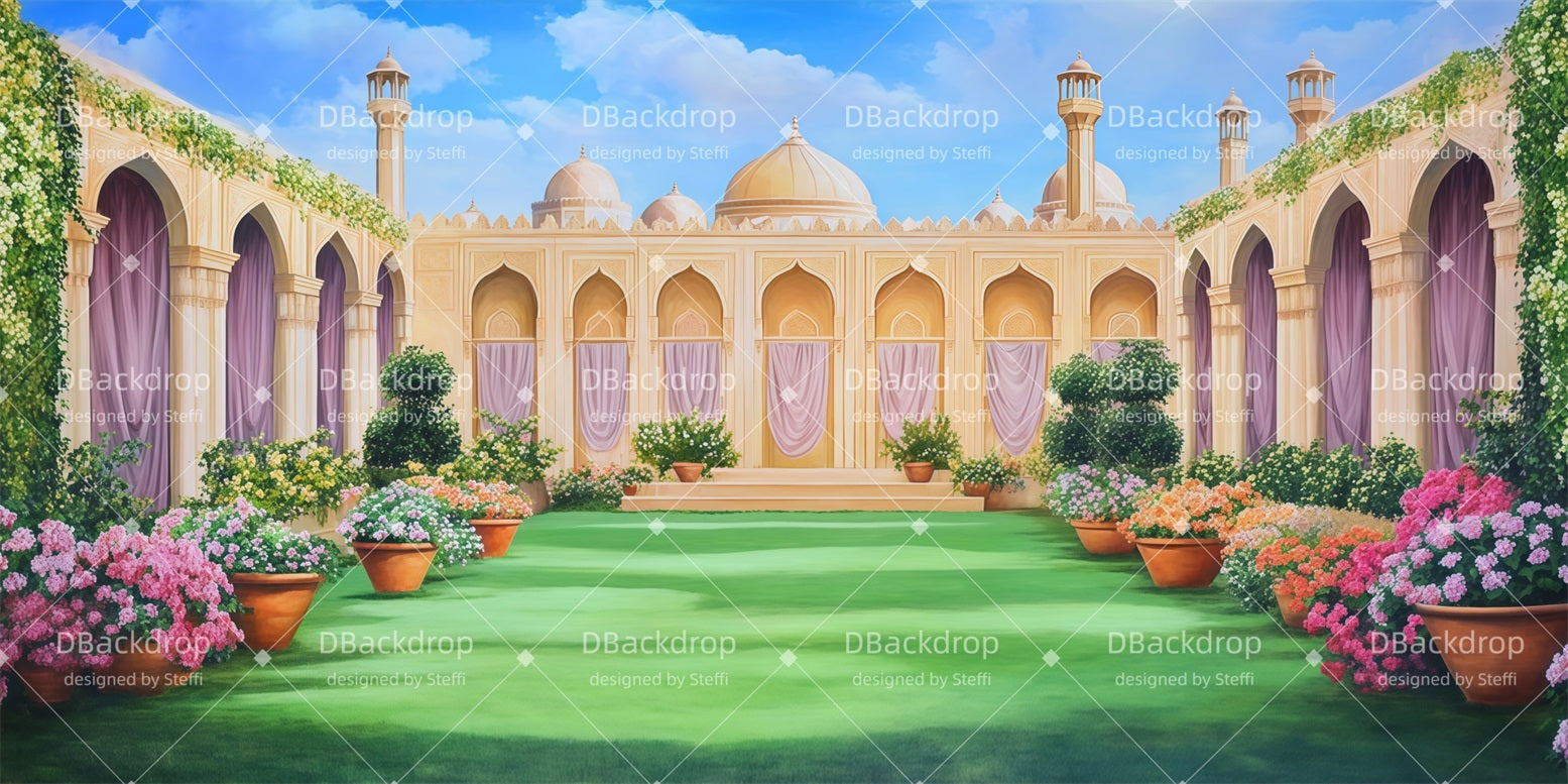 Fondali Teatrali Arabian Garden School Play Backgrounds CSH510-T12