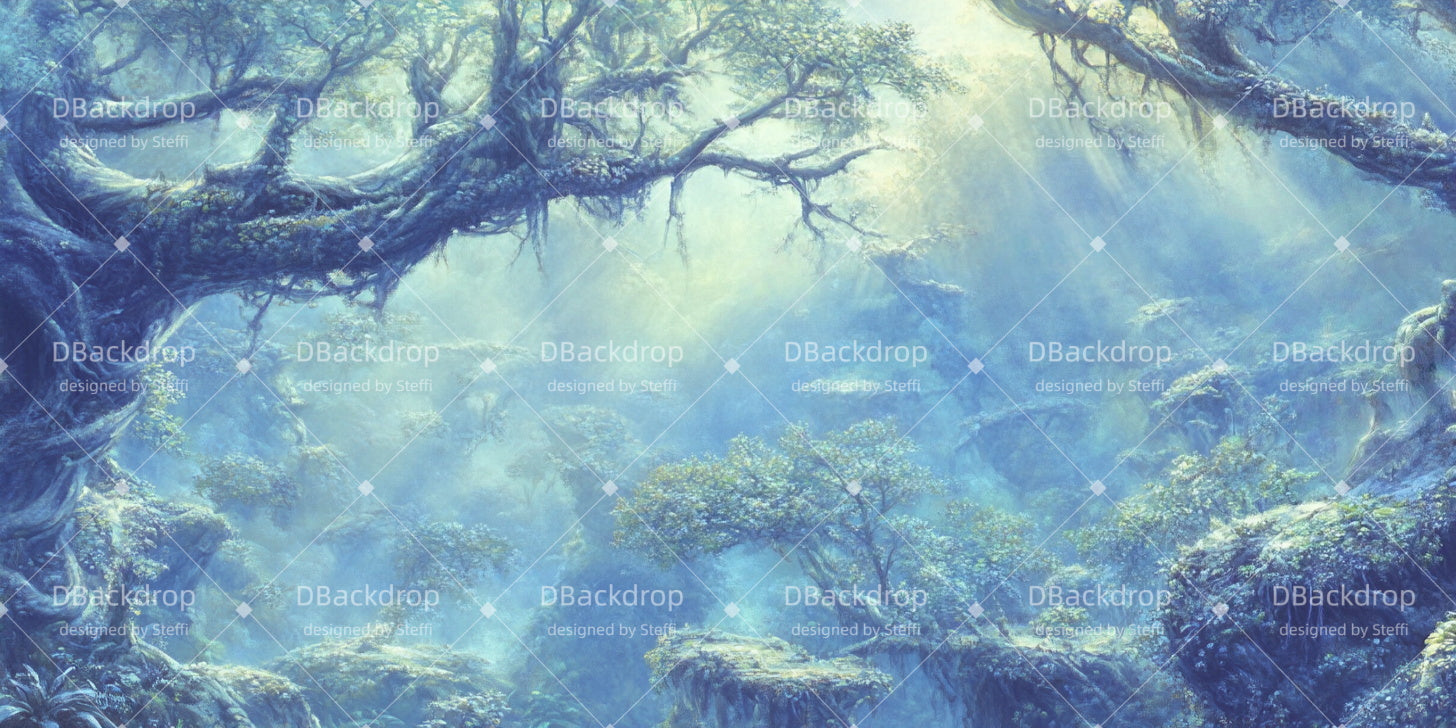 Fondali Per Palcoscenici Di Chiese Fondali Per Palcoscenici Teatrali Misty Jungle CSH510-T98