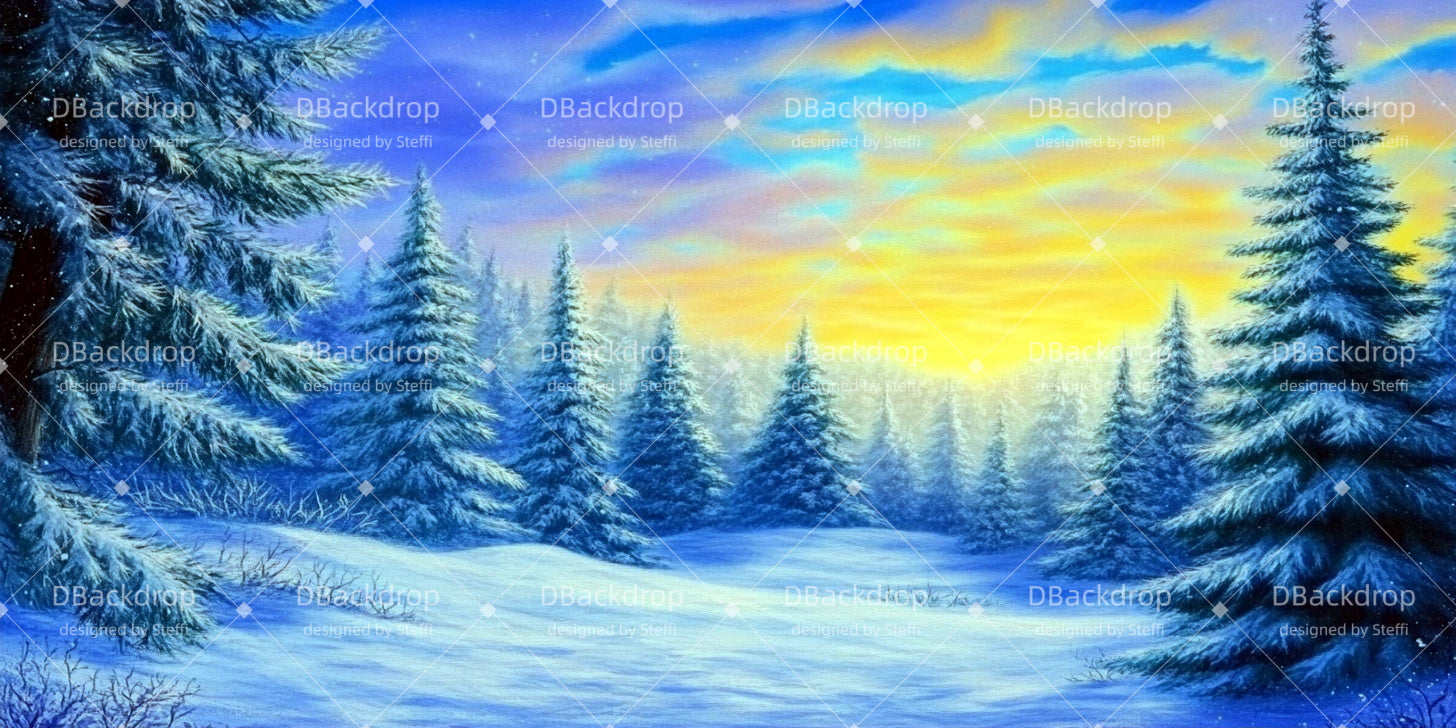 Fondale Per Palcoscenico Nella Foresta Fondali Per Spettacoli Nella Foresta All'Alba CSH511-T44