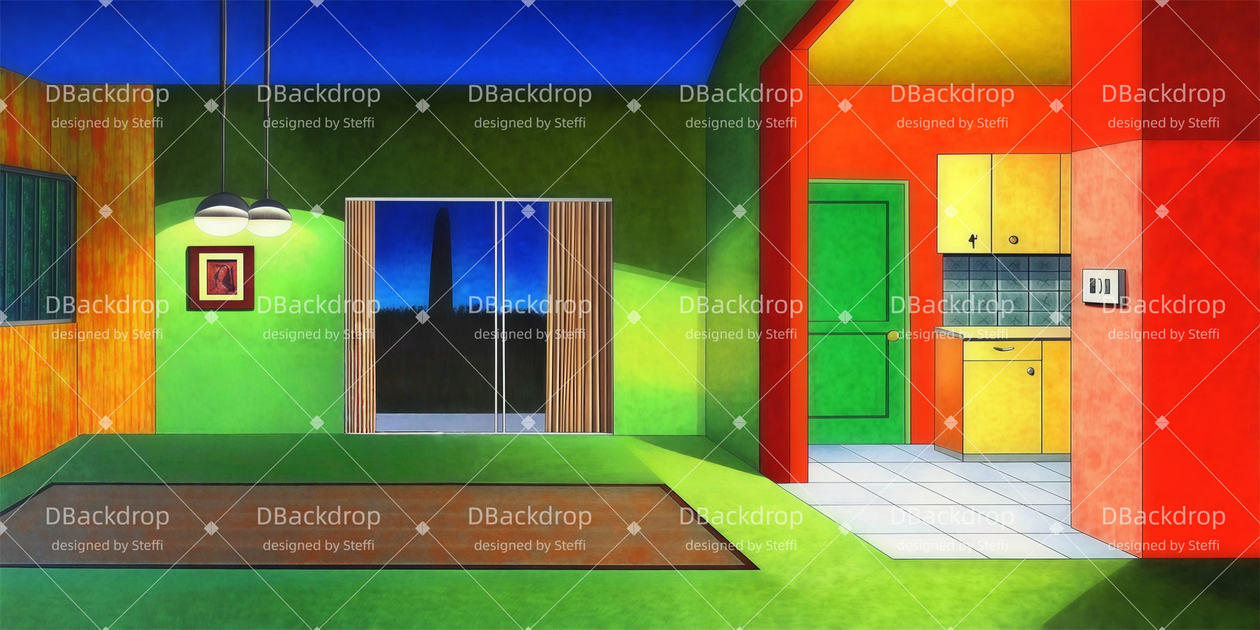 Fondali Per Teatro Sfondi Per Salotto Retrò In Vendita CSH511-T59