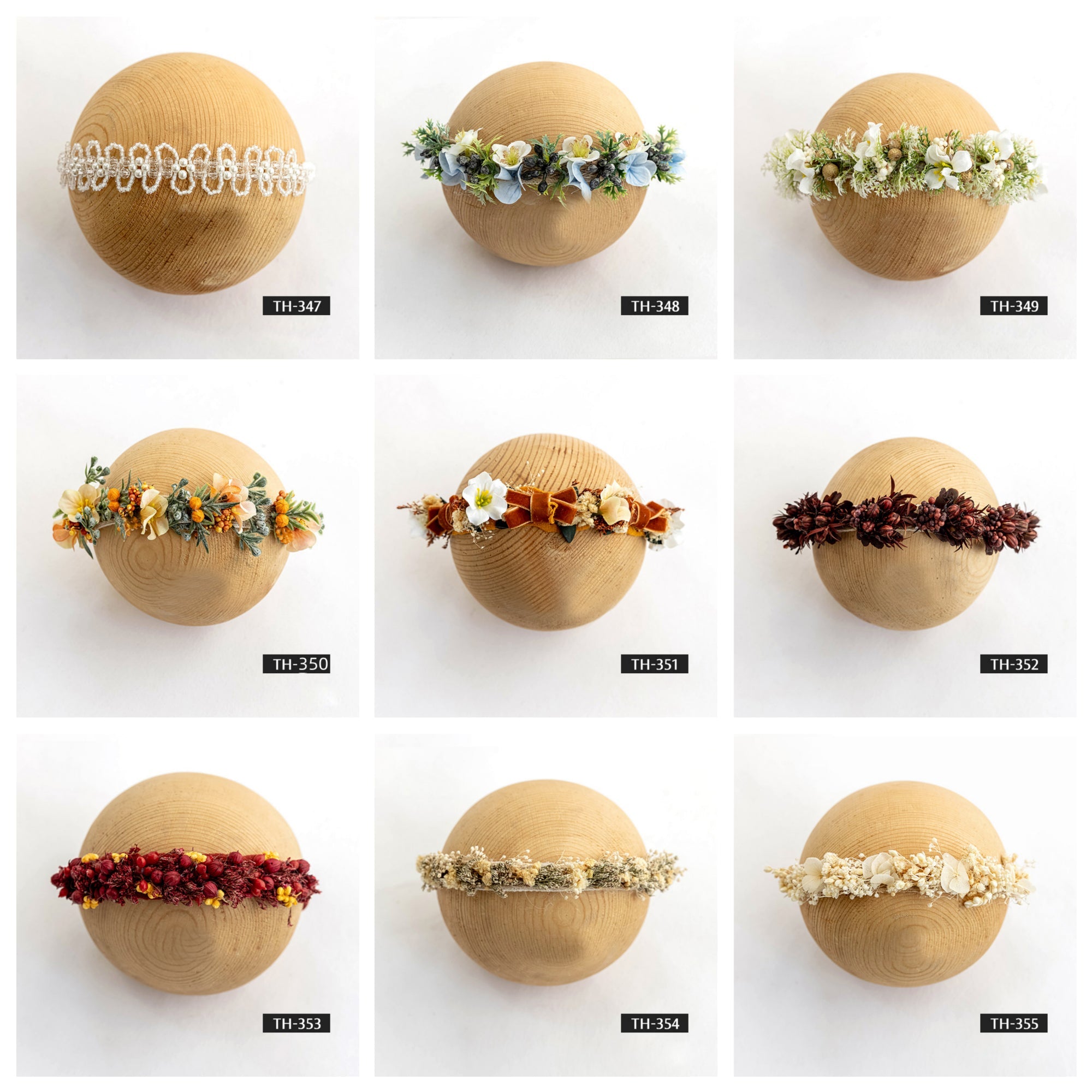 Accessori Per Capelli Con Fascia Per Capelli Finti Per Fotografia Neonata TH3