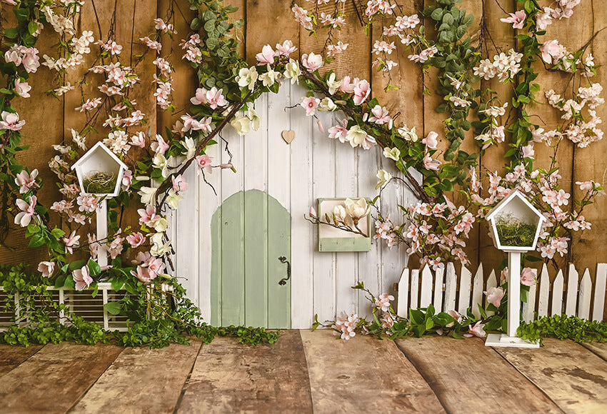 Sfondo Di Primavera Casa Rustica Fiori Rosa D1055