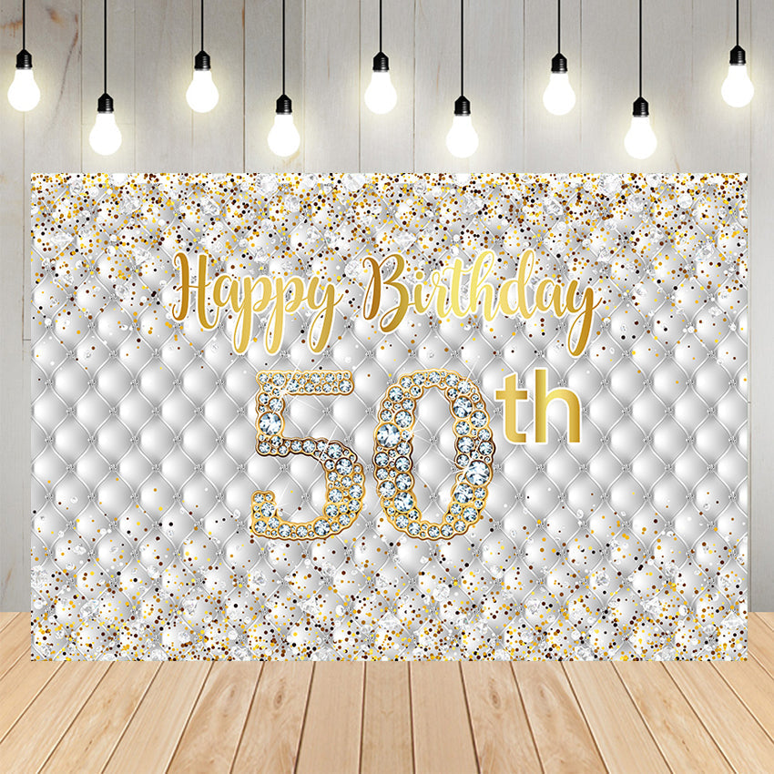 Sfondo Personalizzabile Per Festa Del 50 Compleanno Felice D704