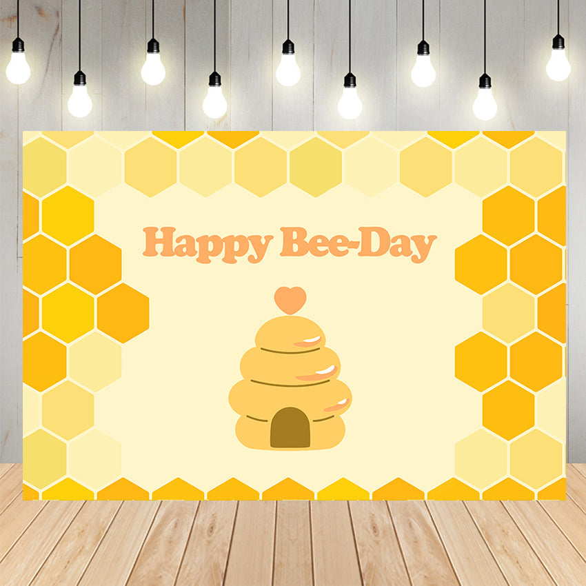 Sfondo Per Banner Festa Di Compleanno Happy Bee Day D711