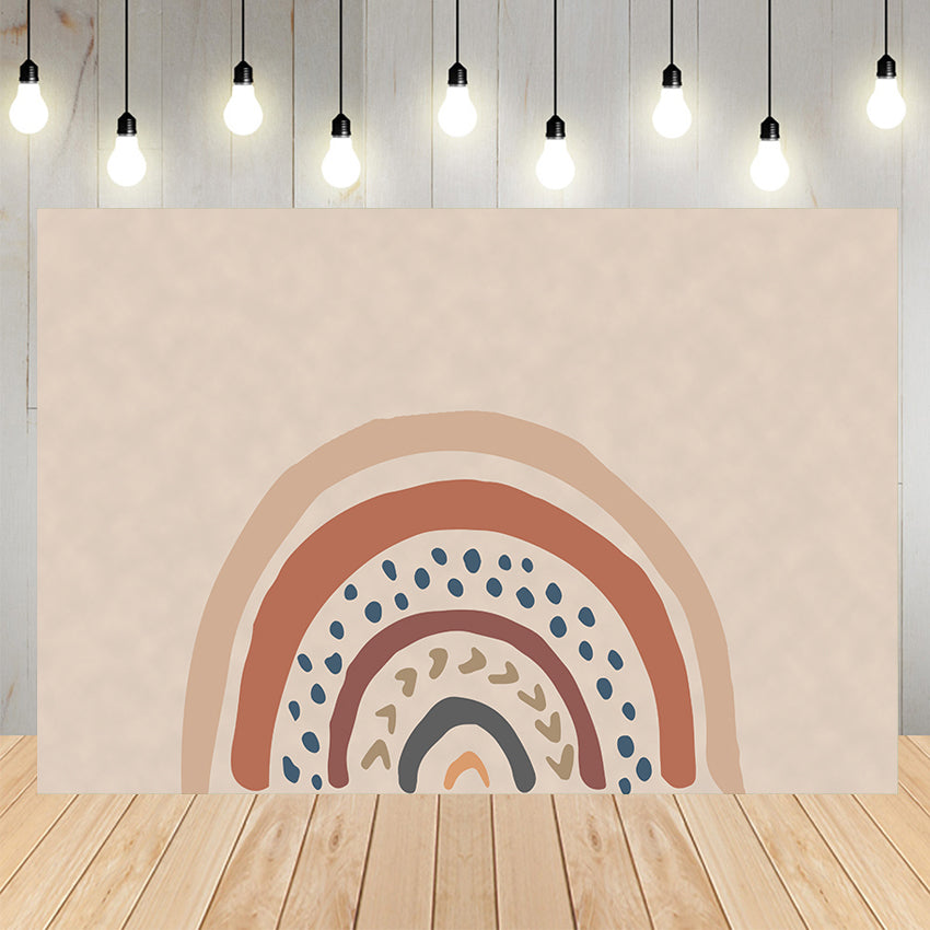 Sfondo Decorativo Boho Rainbow Party Banner D759